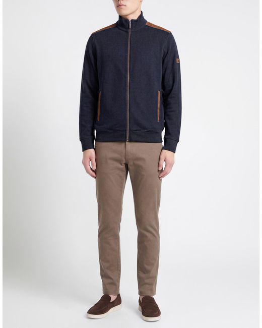 Bugatti Blue Sweatshirt Cotton, Polyester for men