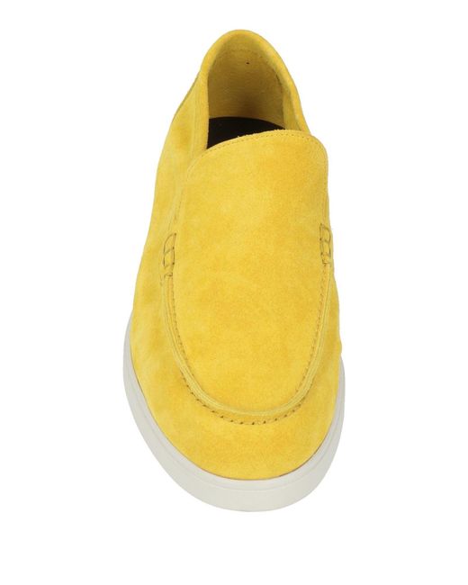 Moorer Yellow Loafers Leather for men