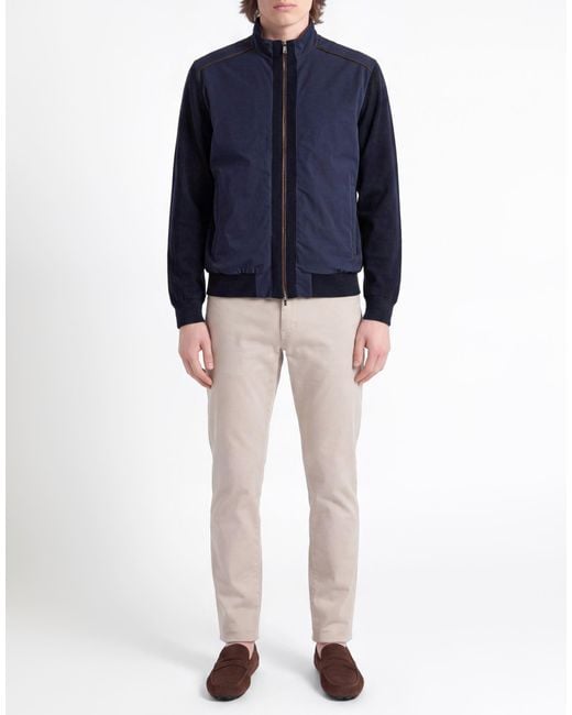 Paul & Shark Blue Jacket Virgin Wool, Polyester for men