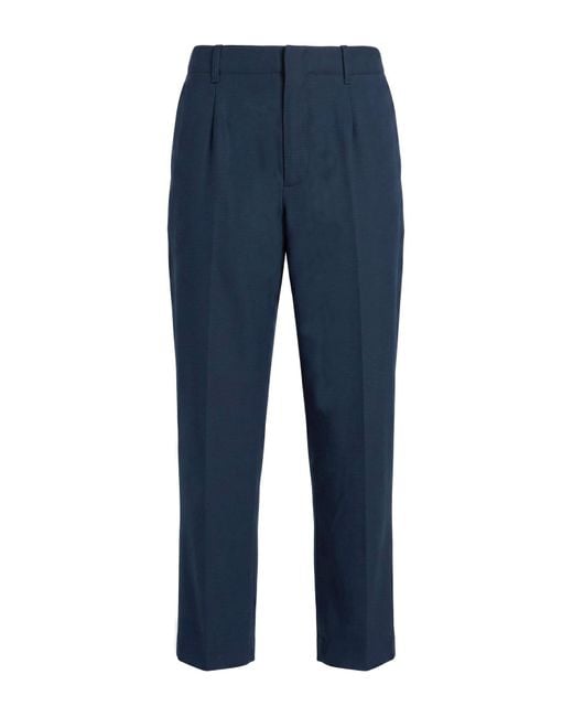Rag & Bone Blue Pants Wool, Polyester, Elastane for men