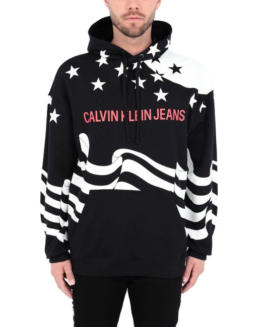 calvin klein flag hoodie