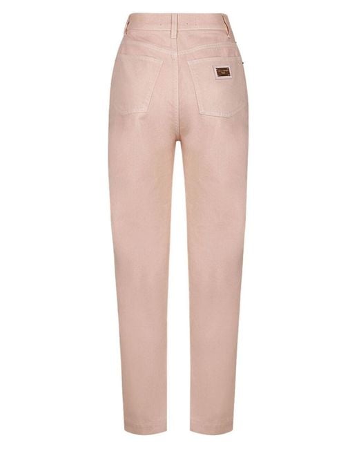 Dolce & Gabbana Pink Jeanshose