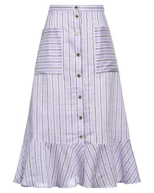 Sandro Purple Midi Skirt