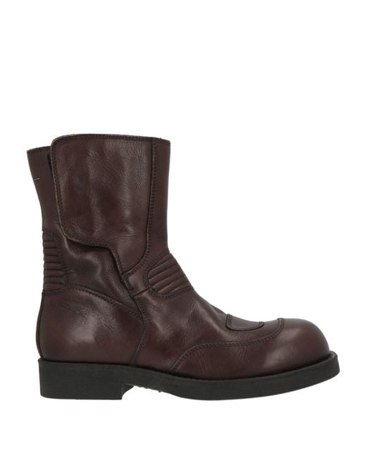 MM6 by Maison Margiela Brown Ankle Boots