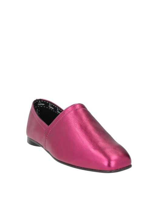 Castaner Purple Loafers Leather