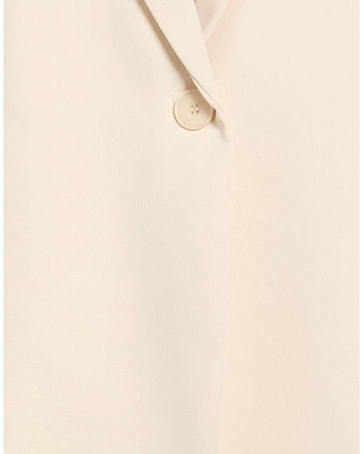 Please Natural Cream Blazer Polyester, Elastane