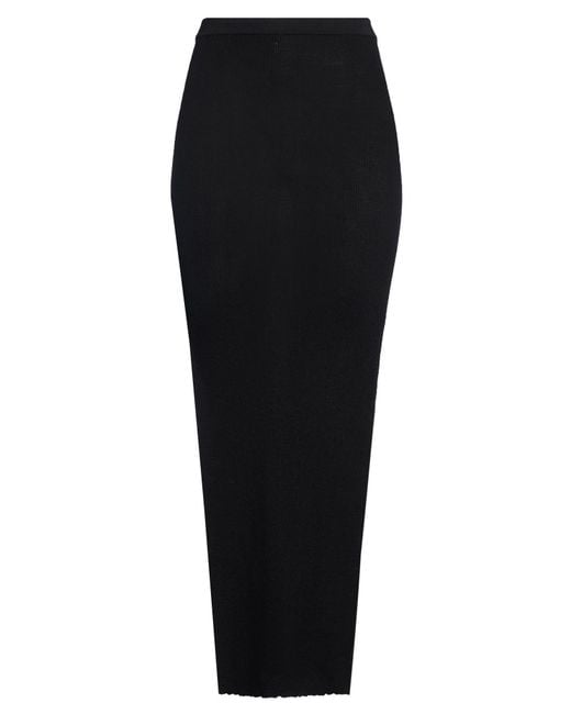 Rick Owens Black Maxi Skirt
