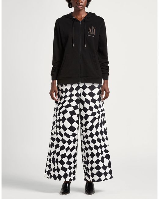 ARMANI EXCHANGE Black Sweatshirt Cotton, Elastane