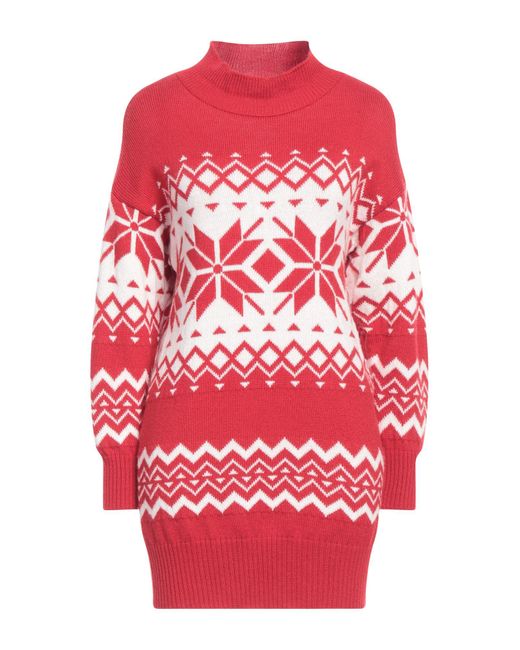 ViCOLO Red Turtleneck Wool, Acrylic