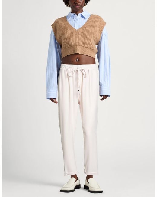 Siste's White Pants Polyester, Elastane