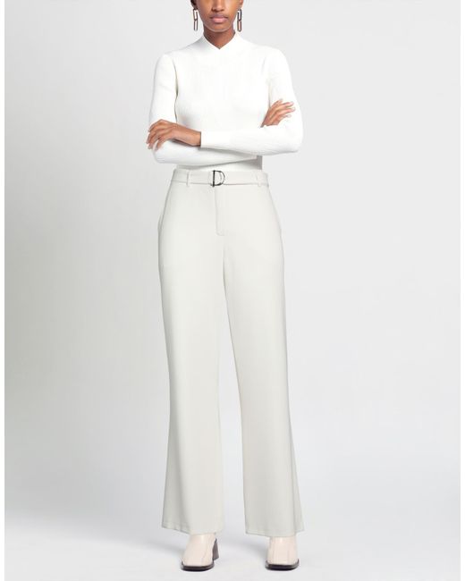 Caroline Biss White Pants Polyester