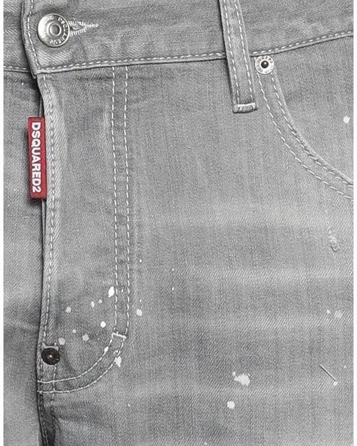DSquared² Gray Jeans Cotton, Elastane for men