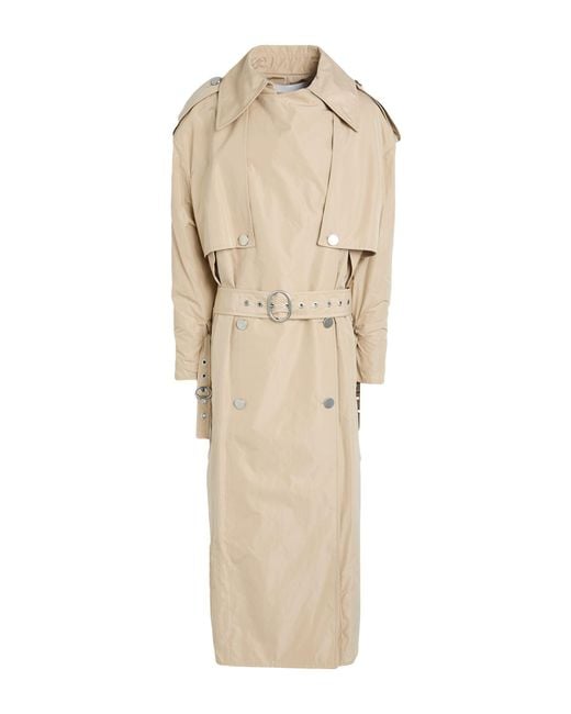 Jil Sander Natural Overcoat & Trench Coat Polyester