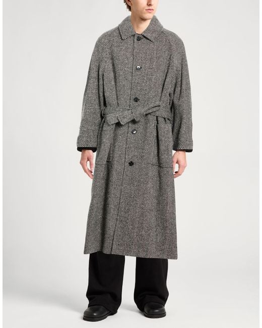 Gant Gray Coat Wool, Polyester, Polyamide, Acrylic for men