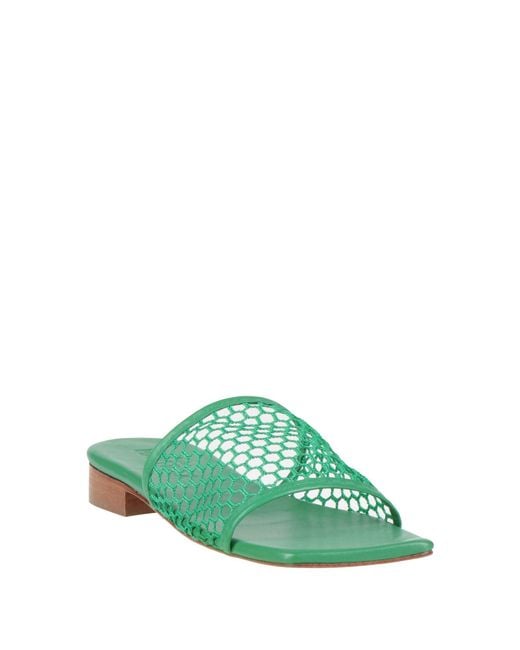 Souliers Martinez Green Sandals Textile Fibers