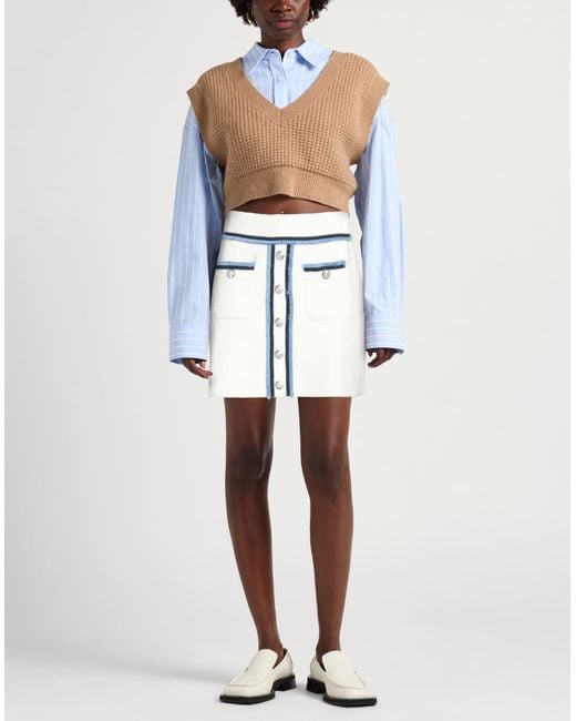 Maje Blue Mini Skirt