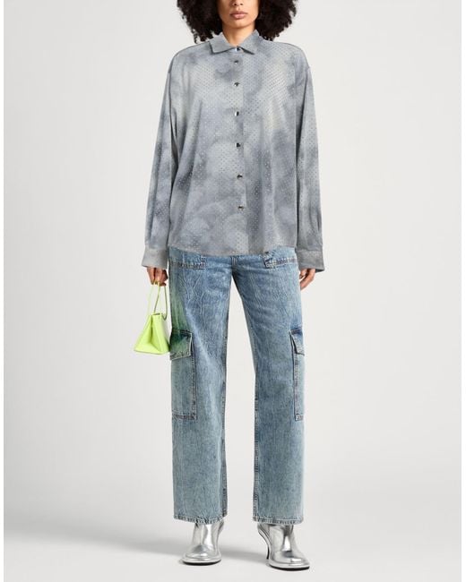 Laneus Gray Denim Shirt
