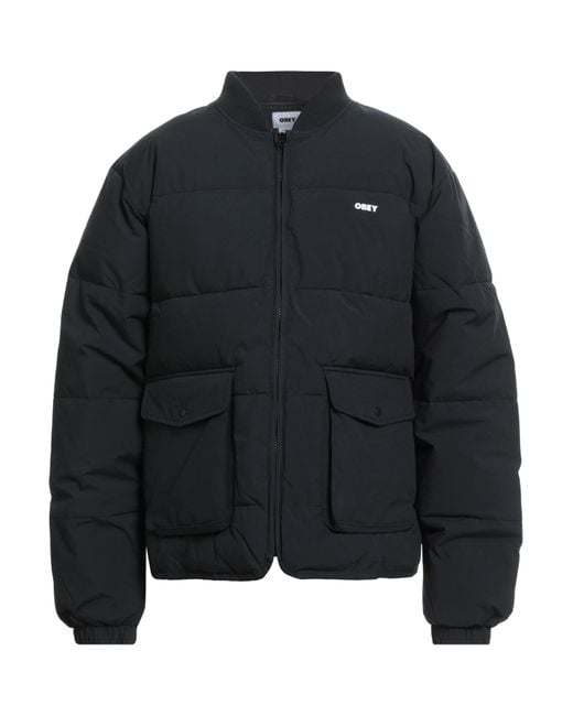 Plumífero Y Acolchado Obey de hombre de color Black