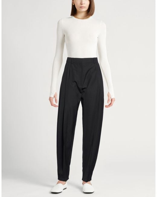 A.W.A.K.E. MODE Black Pants Polyester, Virgin Wool