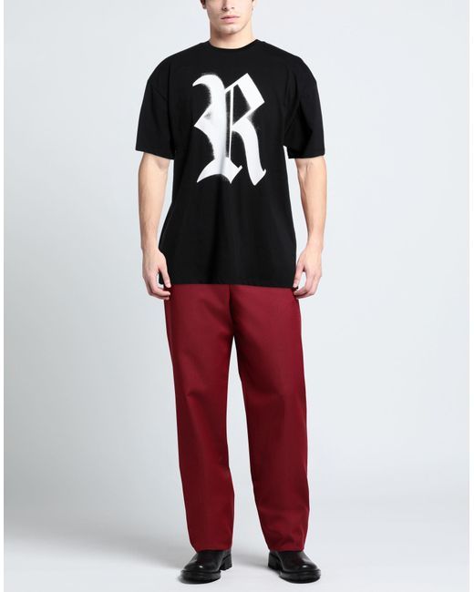 Camiseta Raf Simons de hombre de color Black