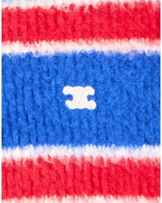 Céline Blue Sweater Cotton, Polyamide, Elastane for men