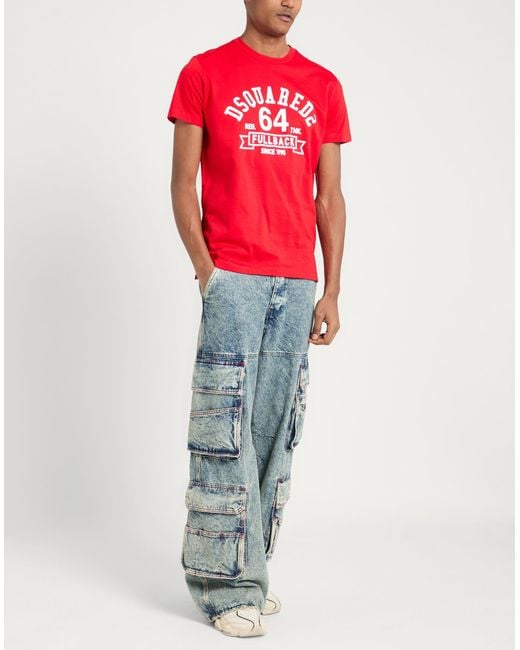DSquared² Red T-shirt for men