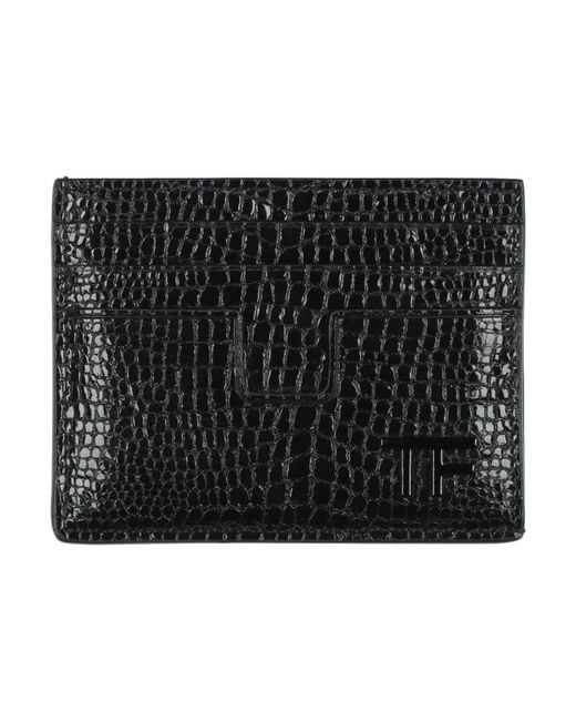 Tom Ford Black Cardholders for men