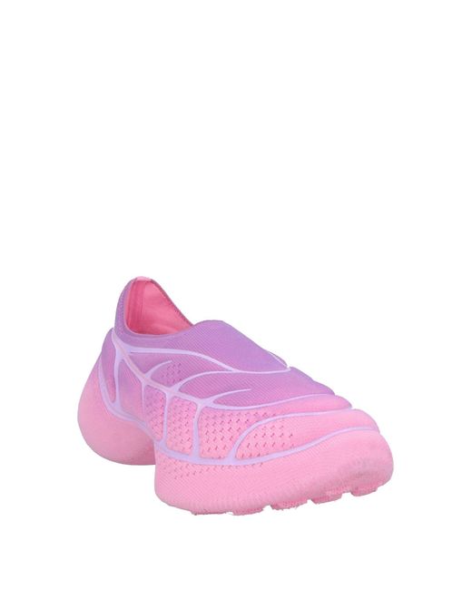 Givenchy Pink 'Tk 360+' Low-Top Sneakers With Raised Graphic Grid And