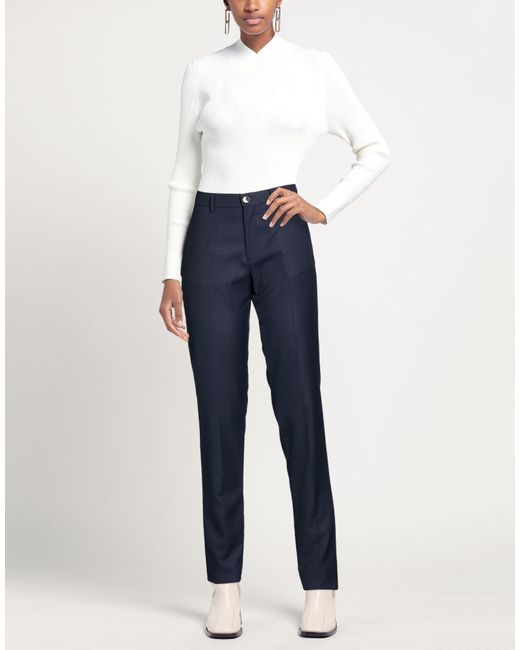 Gabriele Pasini Blue Midnight Pants Virgin Wool