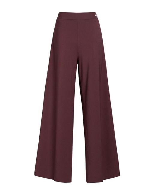 ALESSIA SANTI Purple Pants Polyester, Elastane