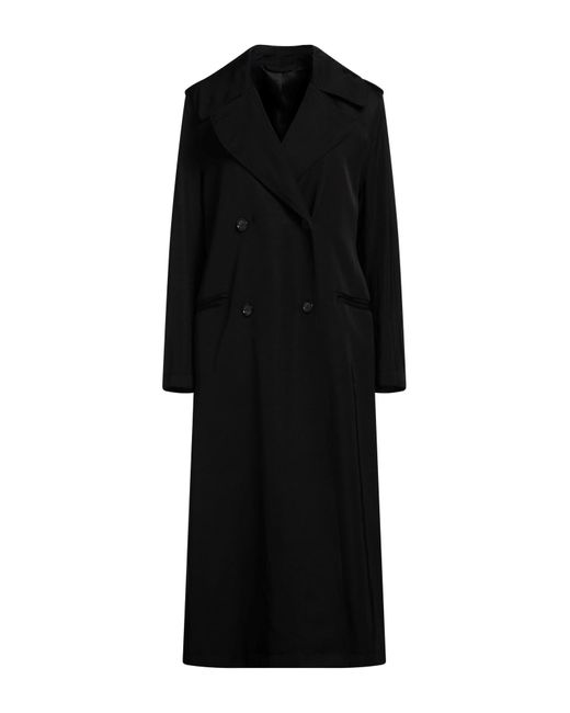 Totême  Black Overcoat & Trench Coat