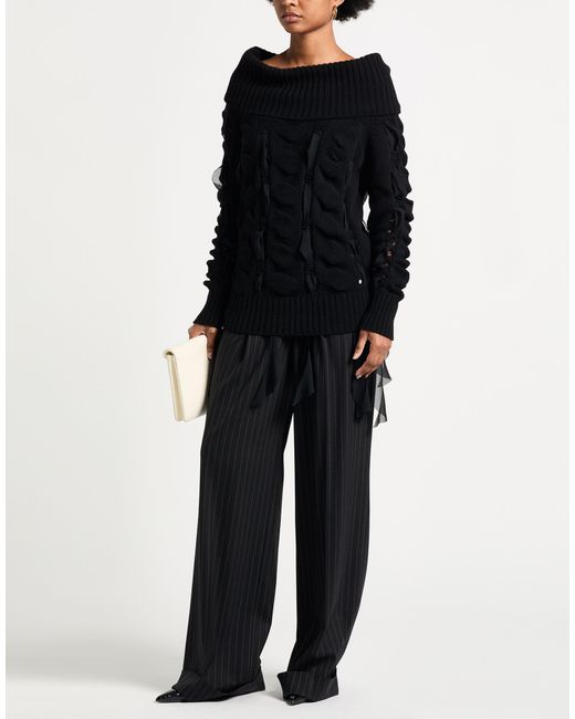 Blumarine Black Sweater Wool, Polyester