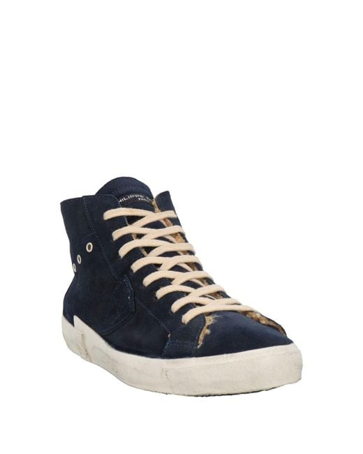 Philippe Model Blue Sneakers for men