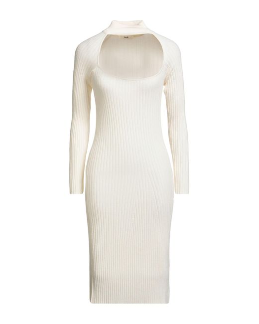 Suoli White Midi Dress