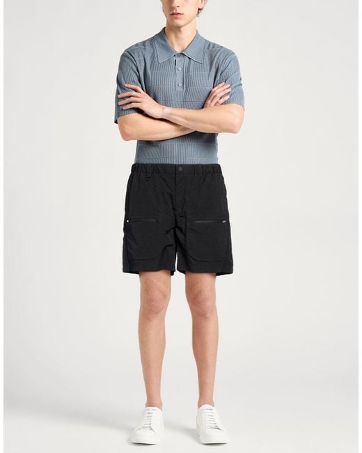 Herno Black Shorts & Bermuda Shorts Polyamide, Polyester for men