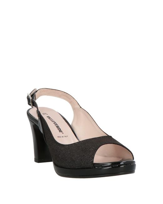 Valleverde Black Sandals