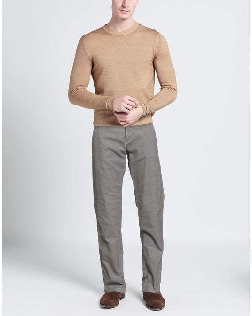 Uniform Gray Pants Cotton, Polyester, Elastane for men