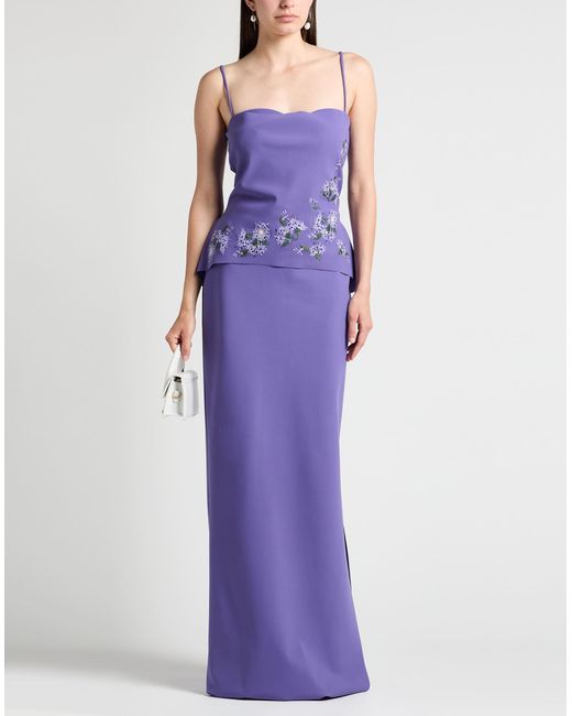 La Petite Robe Di Chiara Boni Purple Maxi-Kleid