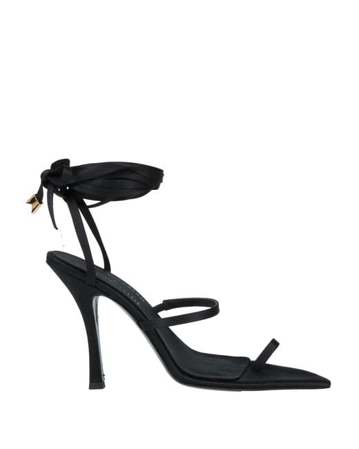 Ilio Smeraldo Black Thong Sandal