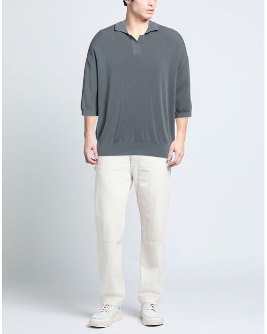 LE17SEPTEMBRE Gray Slate Sweater Cotton, Nylon for men