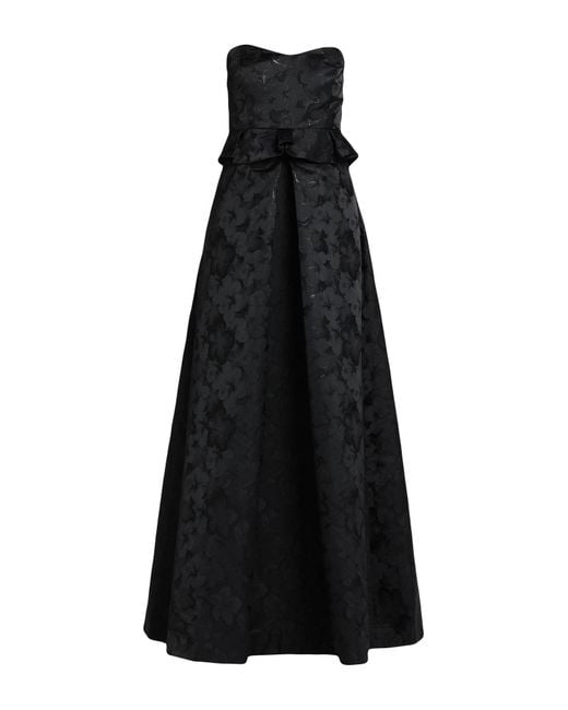 ML Monique Lhuillier Black Long Dress