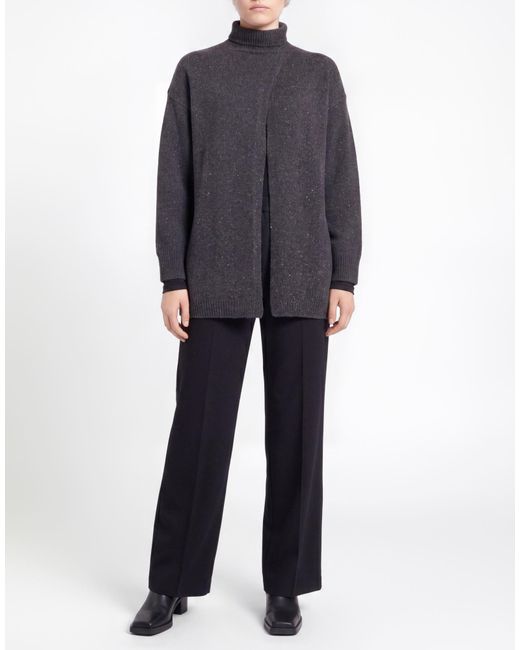 Max Mara Blue Leisure Turtleneck Wool, Polyamide, Elastane