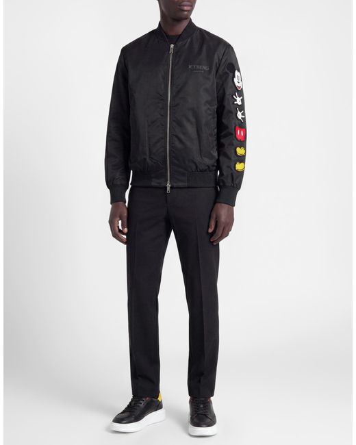 Iceberg Black Jacket Polyester for men