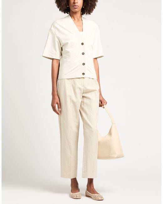 Brunello Cucinelli Natural Cream Cardigan Cotton, Elastane