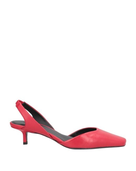 Loulou de Saison Red Pumps Leather