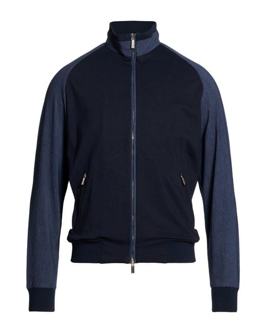 Moorer Blue Sweatshirt Viscose, Polyamide, Elastane for men