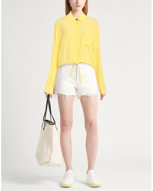 Marni Yellow Shirt Silk