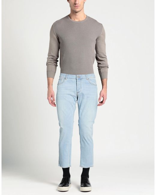 BRO-SHIP Blue Jeans Cotton, Elastane for men