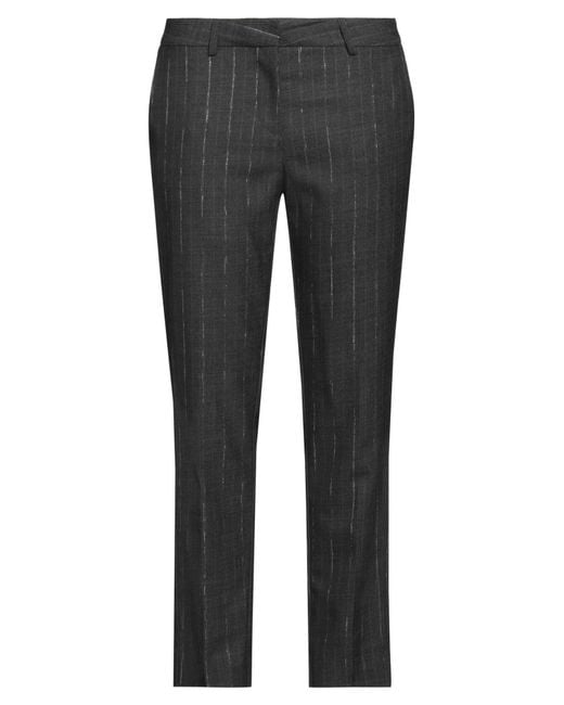 SIMONA CORSELLINI Gray Pants Polyester, Viscose, Wool, Elastane