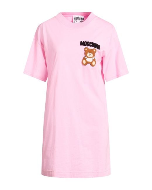 Moschino Pink Mini Dress Cotton